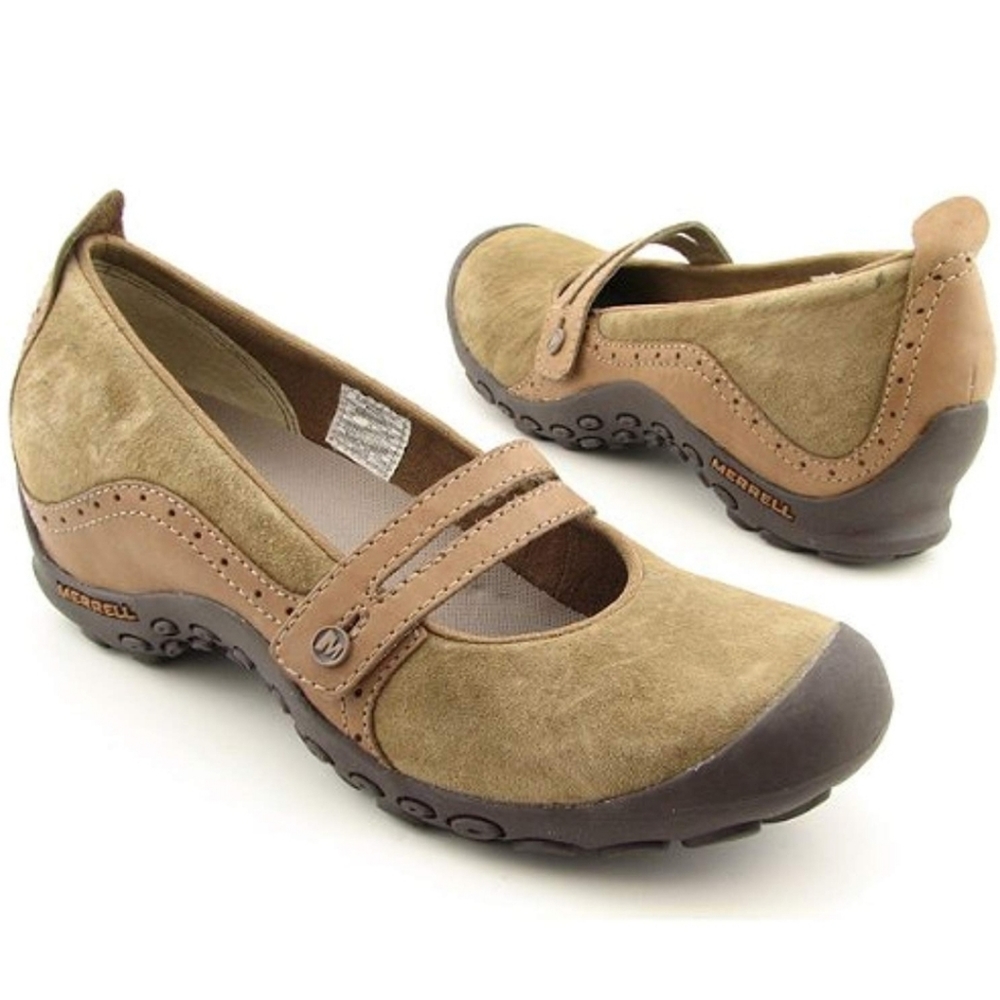 Merrell Tan Plaza Bandeau Mary Jane Slip Ons